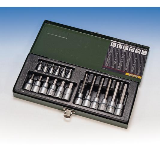 AB Tools-Toolzone 7-teiliger Inbusschlüssel-Satz Mit Kugelkopf – Metrisch 3-10mm, Extra Lange Bits Für 3/8" Antrieb