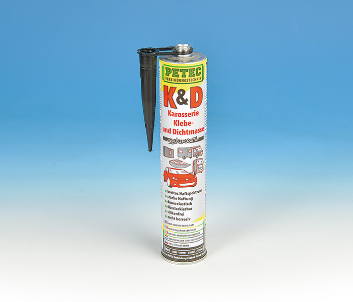 Petec 2X 310Ml K&D Colla E Massa Sigillante Nera Caravan Barca - Foto 11